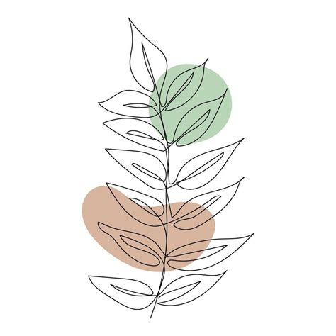 Descargar Arte De L Nea De Hojas De Plantas Dibujo De Contorno Minimalista