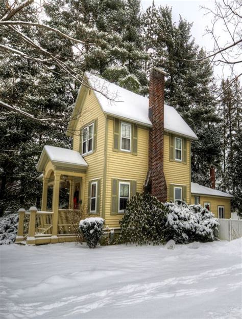 Winter Farm House | Old farm houses, Farmhouse exterior, House exterior