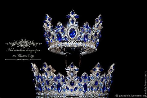 Свадебная корона «Синяя птица» сапфир в стиле D & G в интернет-магазине ...
