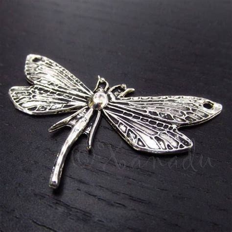 Dragonfly Pendants 49mm 2 5 10 Wholesale Antiqued Silver