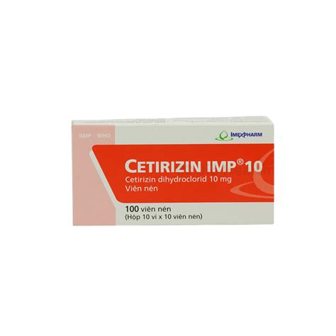 Cetirizine Imp 10mg Imexpharm H100v