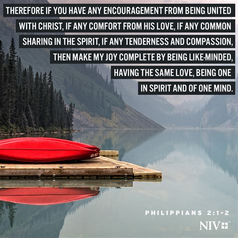 Niv Verse Of The Day Philippians 2 1 2