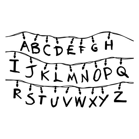 Stranger Things Alphabet Wall Sticker Apex Stickers