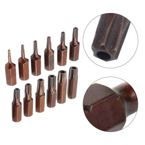 Ensemble De 12 Tournevis Torx T6T40 1 4 Pouce Tige Hexagonale 25 Mm