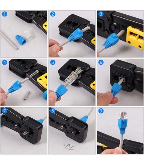 kit outils de sertissage rj45 testeur rj45 pince à sertir rj45 rj12