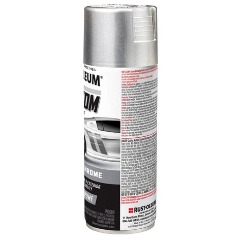 Rust-Oleum Chrome Silver Premium Custom Spray Paint 10oz