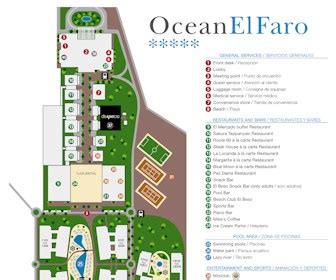 Resort Map | Ocean El Faro | Punta Cana, D.R.