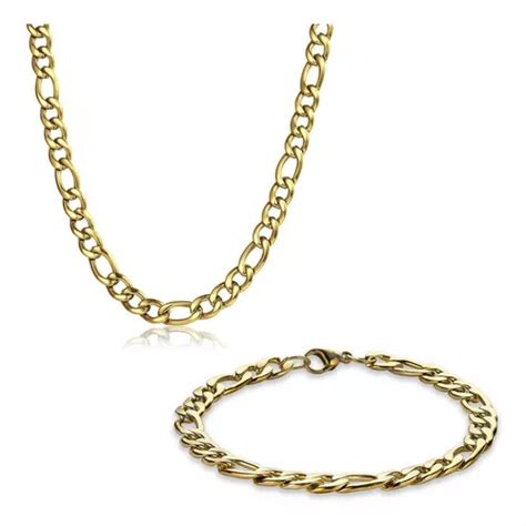 Busca Collar Cadena Hombre Acero Quirurgico Dorado Eslabon Cm A La