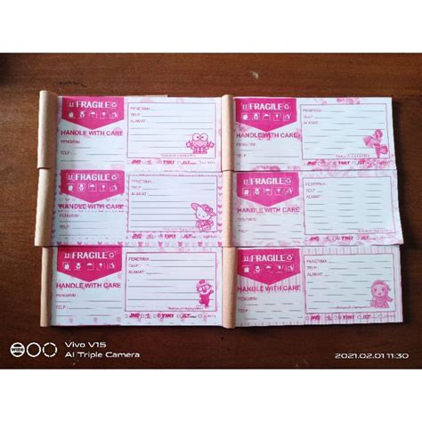 Jual NOTA LABEL PENGIRIMAN DAN NOTA OLSHOP Indonesia Shopee Indonesia