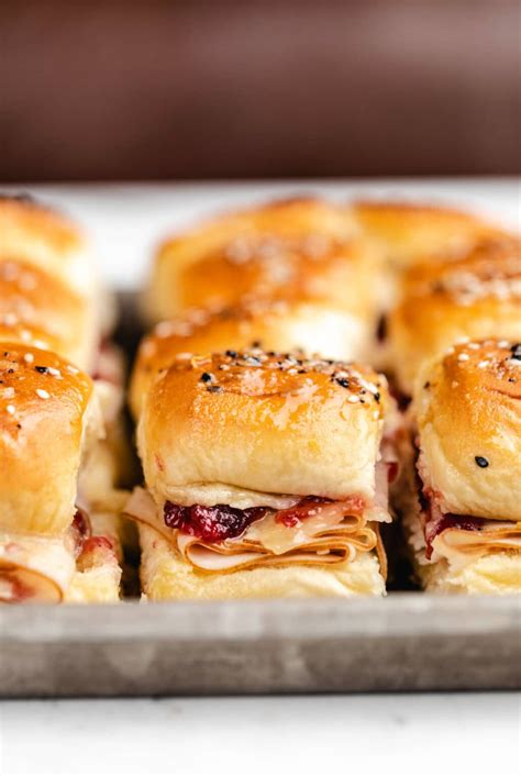 Turkey Cranberry Sliders I Heart Eating