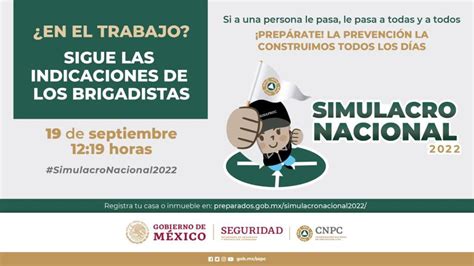 Bienestar On Twitter RT A MontielR Hoy Es El SimulacroNacional2022