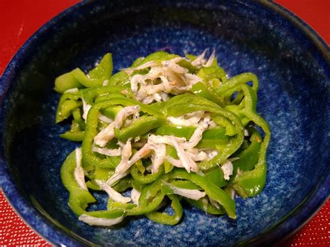 じゃことピーマンの胡麻油炒め 料理の備忘録