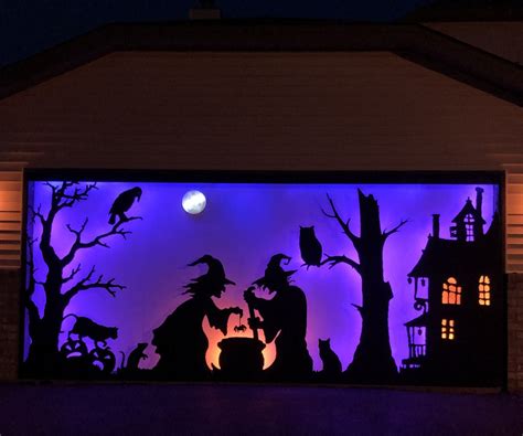 Halloween Silhouette for a Large Garage Door : 6 Steps (with Pictures) - Instructables