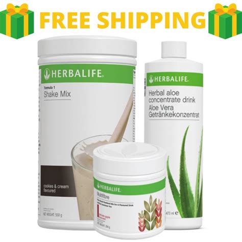 Herbalife Combo Formula 1 Aloe Multifibre For Belly Fat