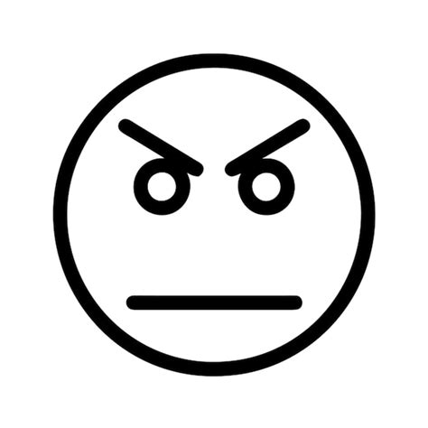 Angry Emoji Icon Premium Ai Generated Vector