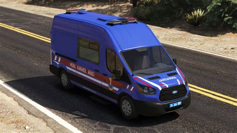 Ford Transit Mobil Karakol Araci Jandarma Turkish ELS GTA5 Mods