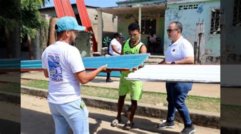 Alcalde de Puerto Cabello entregó materiales de construcción a familias