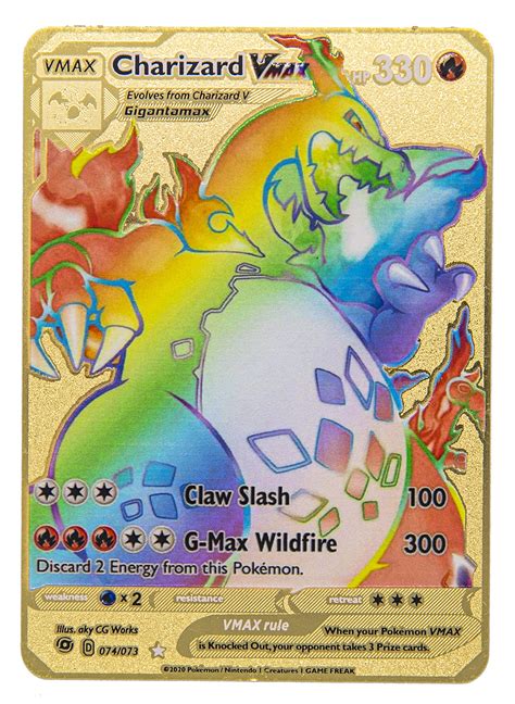 Charizard Vmax Champion S Path Custom Metal Cards Buy Online In India