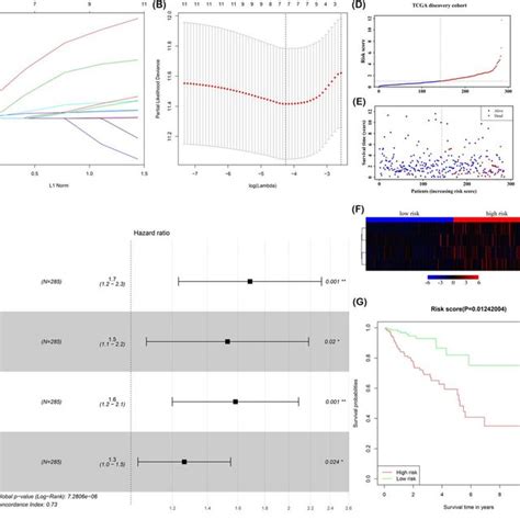 Construction Of The Prognostic Signature Based On The Tcga Discovery