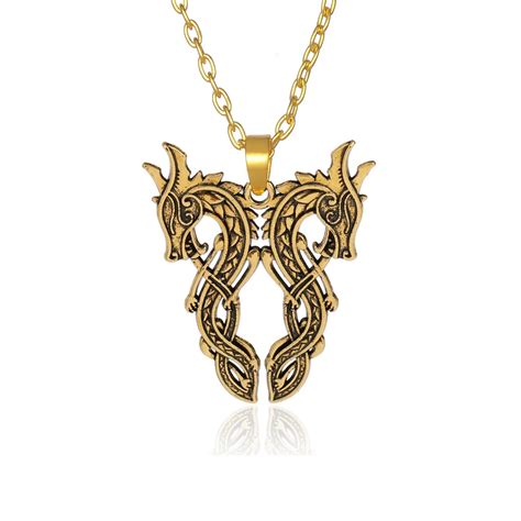 Teamer Goldsilver Pendant Amulet Jewelry Legendary Viking Amulet