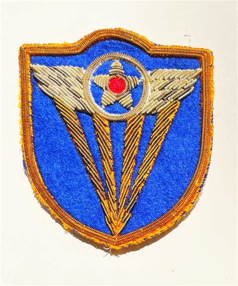 Ww2 Us 4th Air Force Bullion Patch E