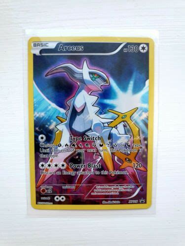 Arceus Xy Black Star Promo Pokemon Card Rare Holo Full Art Values