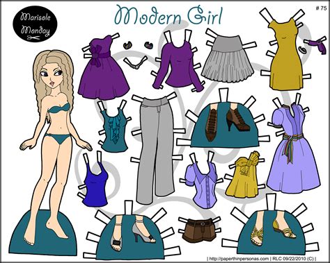 Modern Girl: A Printable Paper Doll