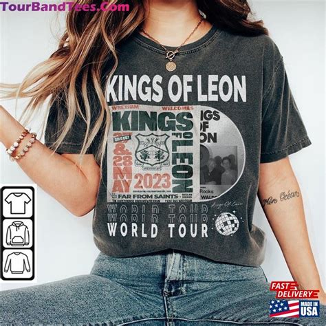 Kings Of Leon Music Shirt 90S Y2k Merch Vintage King World Tour 2023 ...