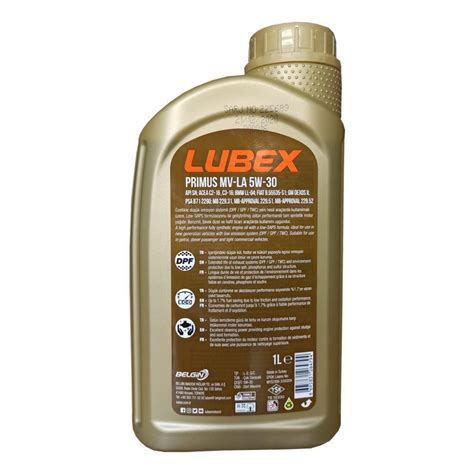 Lubex Primus MV-LA 5W30 1 Lt Motor Yağı Fiyatı
