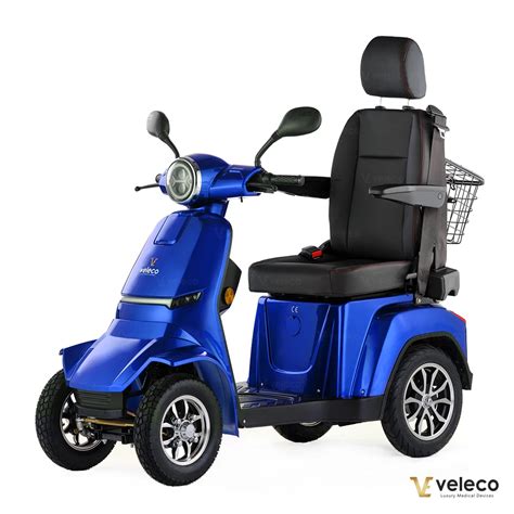 Veleco Gravis Mobility Scooter With High Back Captain Seat Velobike