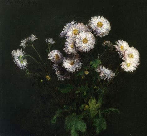 Henri Fantin Latour Bouquet de chrysanthèmes 1869 2527 cm