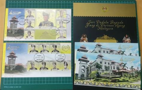 Malaysia Dymm Ydp Agong Sultan Halim Kedah Pc Agong Stamps