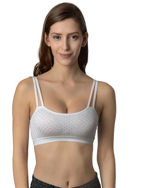 Buy Da Intimo White Cotton Non Padded Non Wired Beginners Bra Di 964