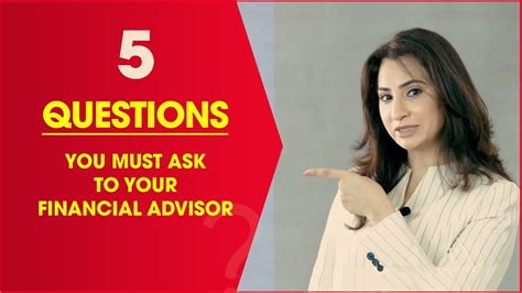 5 Questions You Must Ask To Your Financial Advisor Youtube