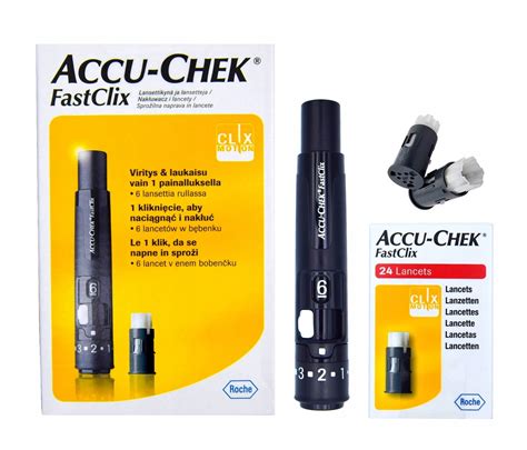 NAKŁUWACZ ACCU CHEK FAST CLIX 42 LANCETY ZESTAW 12734498684 Allegro pl