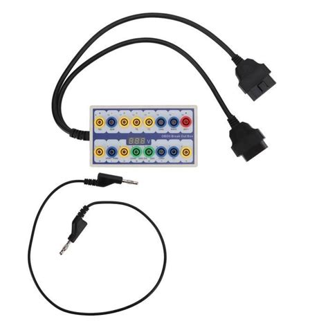 Dilwe OBDII Box OBDII Breakout Box Détecteur de Protocole OBD2 en