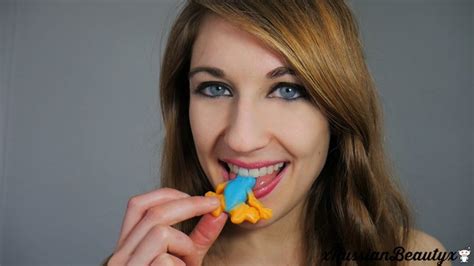 Savoring A Gummy Worm And Frog In My Mouth Madison Marz Clips4sale