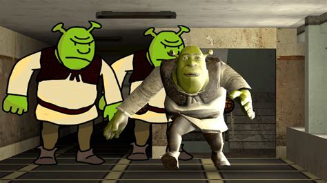 Gmod Running Away From 3 Shrek Nextbots At School Garrys Mod Youtube