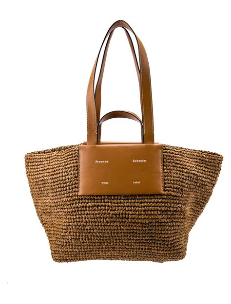 Helen Kaminski Raffia Shoulder Bag Neutrals Totes Handbags