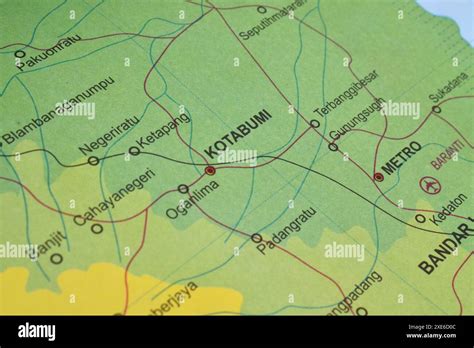 Map Of Kotabumi Is The District Capital In North Lampung Regency Lampung Province Indonesia