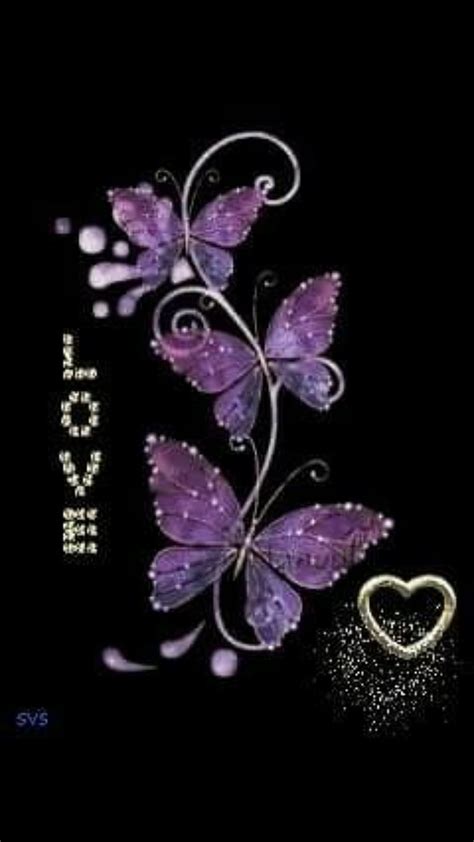 Butterflies Glitter Love Hd Phone Wallpaper Peakpx