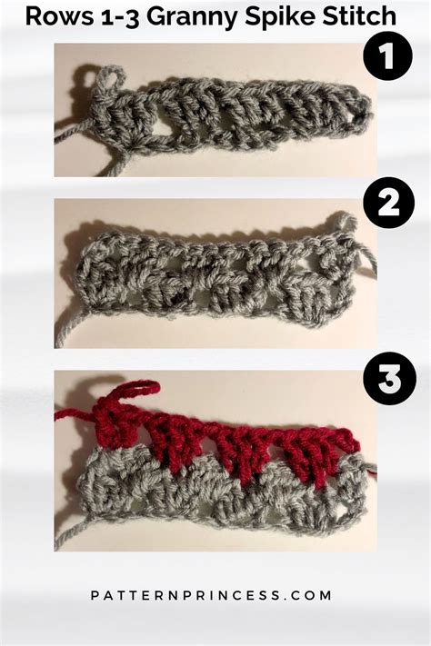 How To Crochet The Granny Spike Stitch Pattern Princess