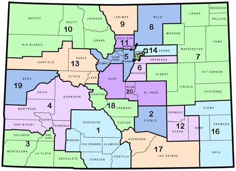 Colorado Zip Code Map United States Map States District