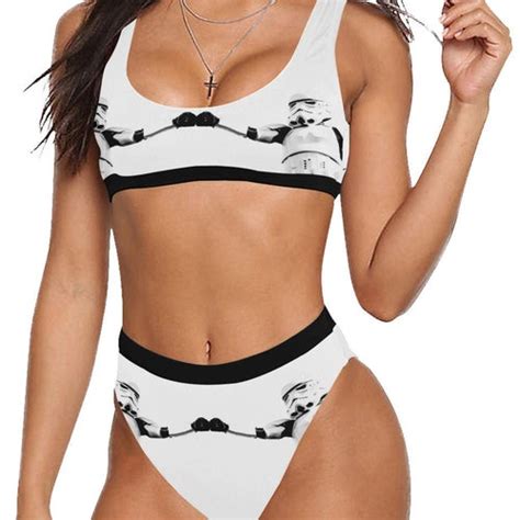 Stormtrooper Fist Bump Sport Top High Waist Bikini Swimsuit Etsy