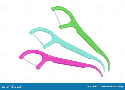 Toothpick and dental floss stock image. Image of tooth - 103098251