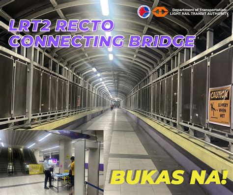 PIA LRT 2 LRT 1 Connecting Bridge Pansamantalang Binuksan