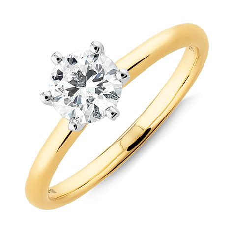 Michael Hill Solitaire Engagement Ring with a 0.70 Carat TW Diamond ...