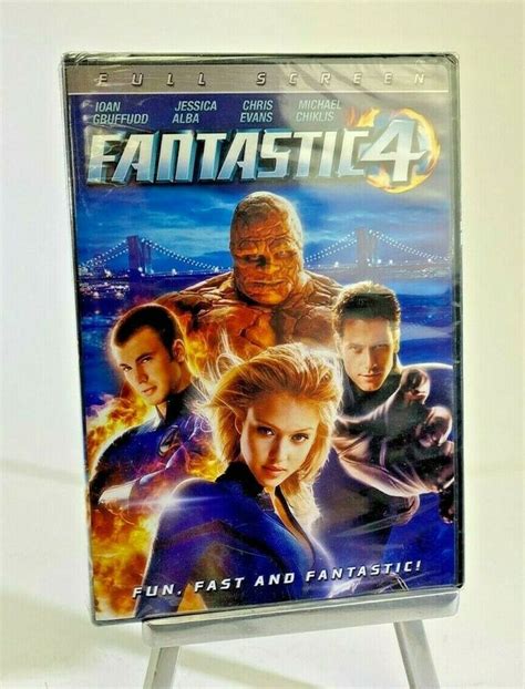 Fantastic Four (DVD, 2005, Full Screen) Jessica Alba Chris Evans BRAND ...