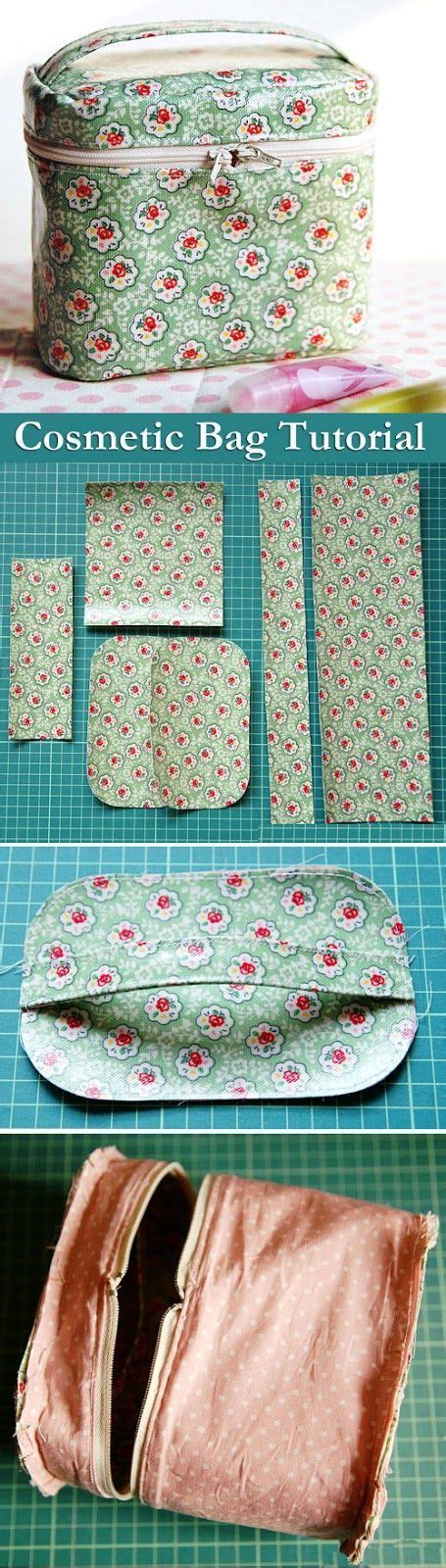 Sew A Zippered Cosmetic Bag Pattern DIY Tutorial In Pictures