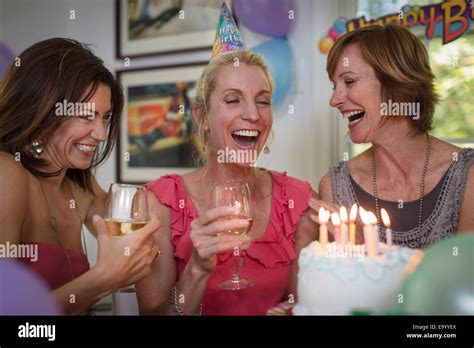 Group Mature Women Party Hi Res Stock Photography And Images Alamy